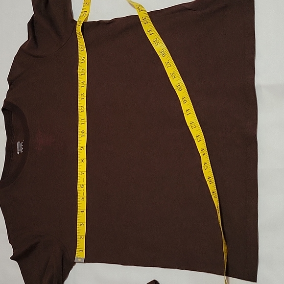 Columbia brown graphic long sleeve tee Women's large - Picture 4 of 8